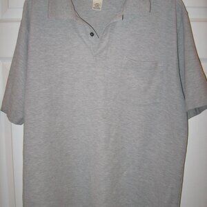L.L. Bean Gray Double L Polo Shirt Men's Size Large